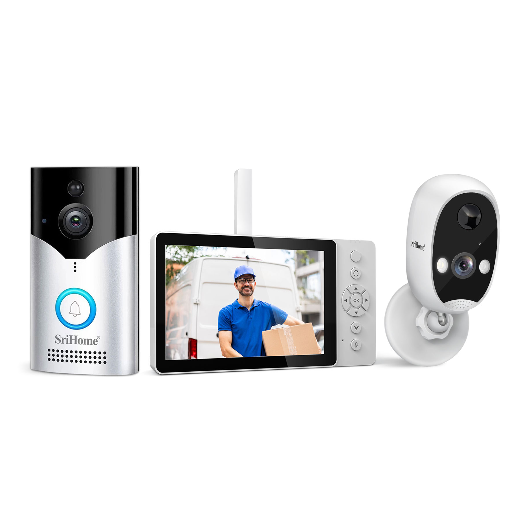 Srihome SH054+DH008 4MP 1400P  - مراجعة Wifi Doorbell Camera وسعره