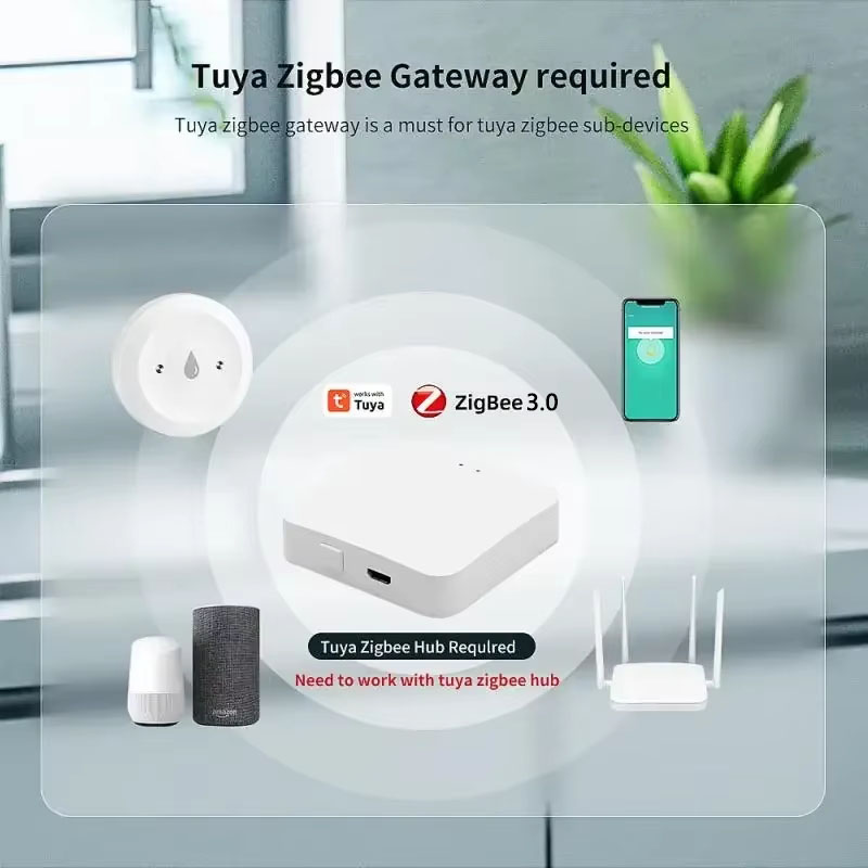 Tuya ZigBee 3.0 Water Leak Det - مراجعة Smart Home Setup وسعره