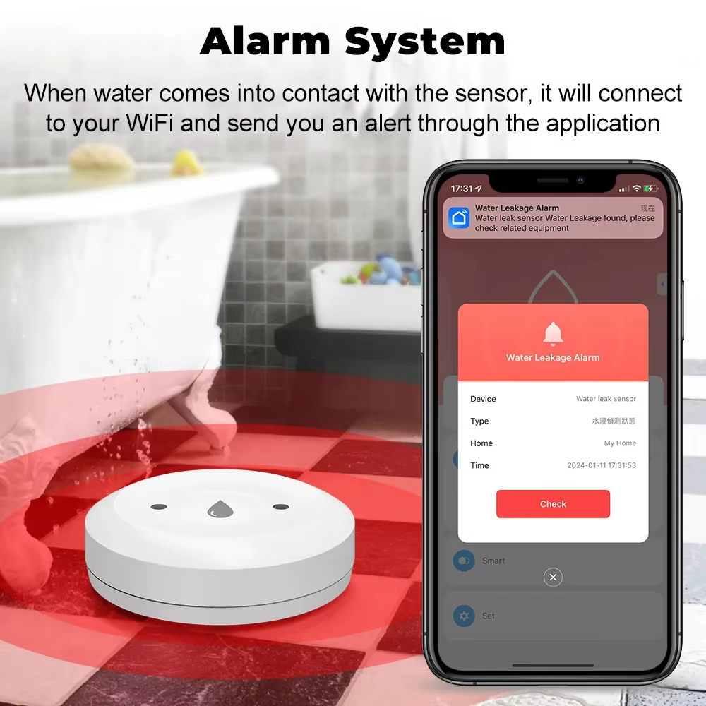 Tuya ZigBee 3.0 Water Leak Det - مراجعة Smart Home Setup وسعره