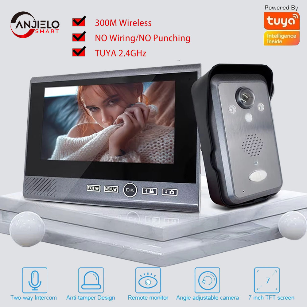 ANJIELO Tuya Smart 1080P Video - مراجعة Smart Home Video Doorbell Installation وسعره