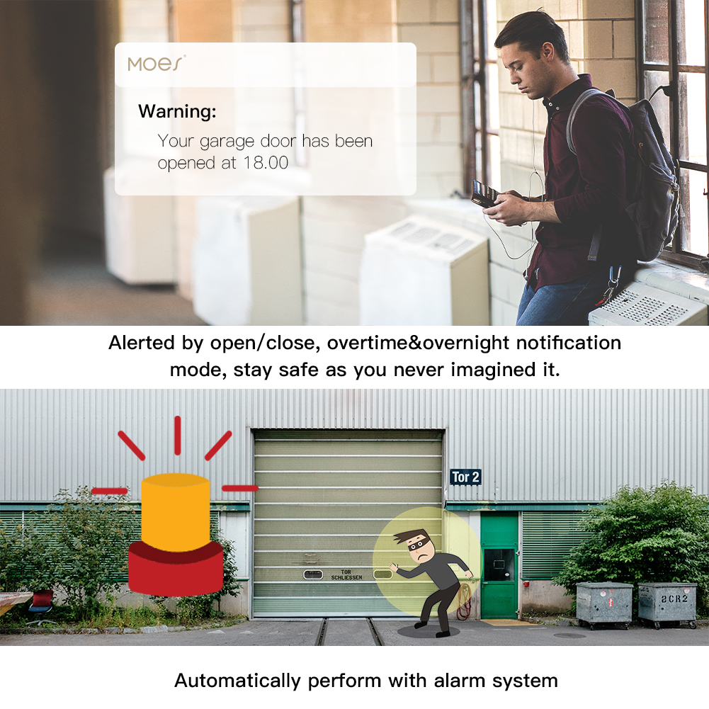 MOES Tuya WiFi Smart Garage Do - مراجعة Smart Home Matter وسعره