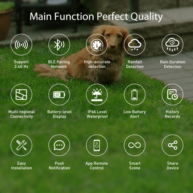 WiFi Rain Sensor Rainfall Dura - مراجعة Smart Home Green وسعره