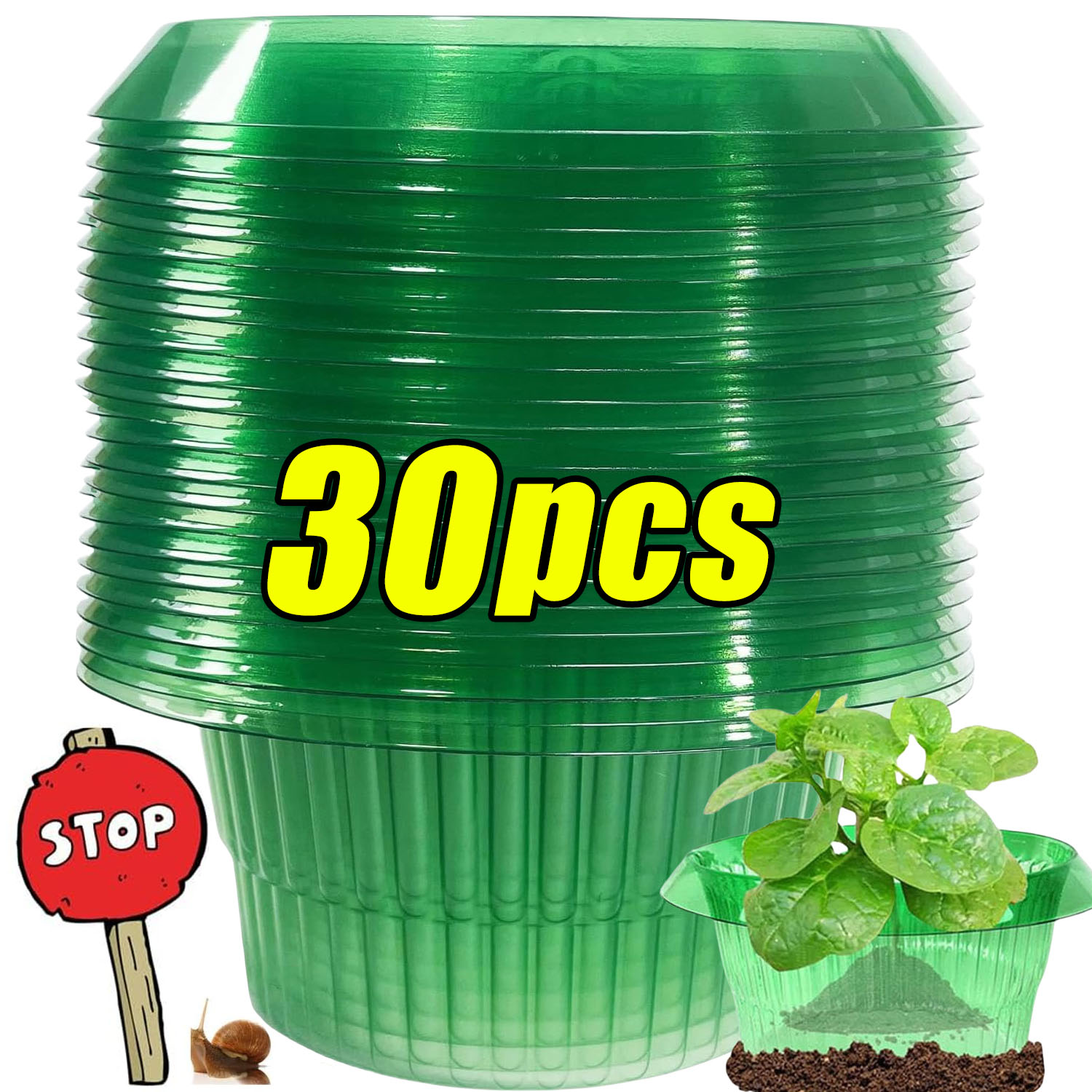 1/30pcs Plants Slug Protection - مراجعة Smart Home Green وسعره