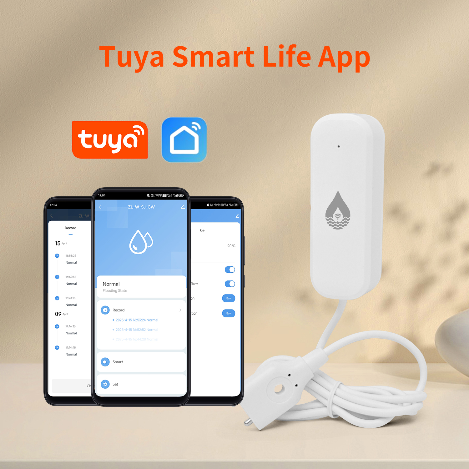 YFK Tuya WiFi Water Leakage Se - مراجعة Smart Home Green وسعره