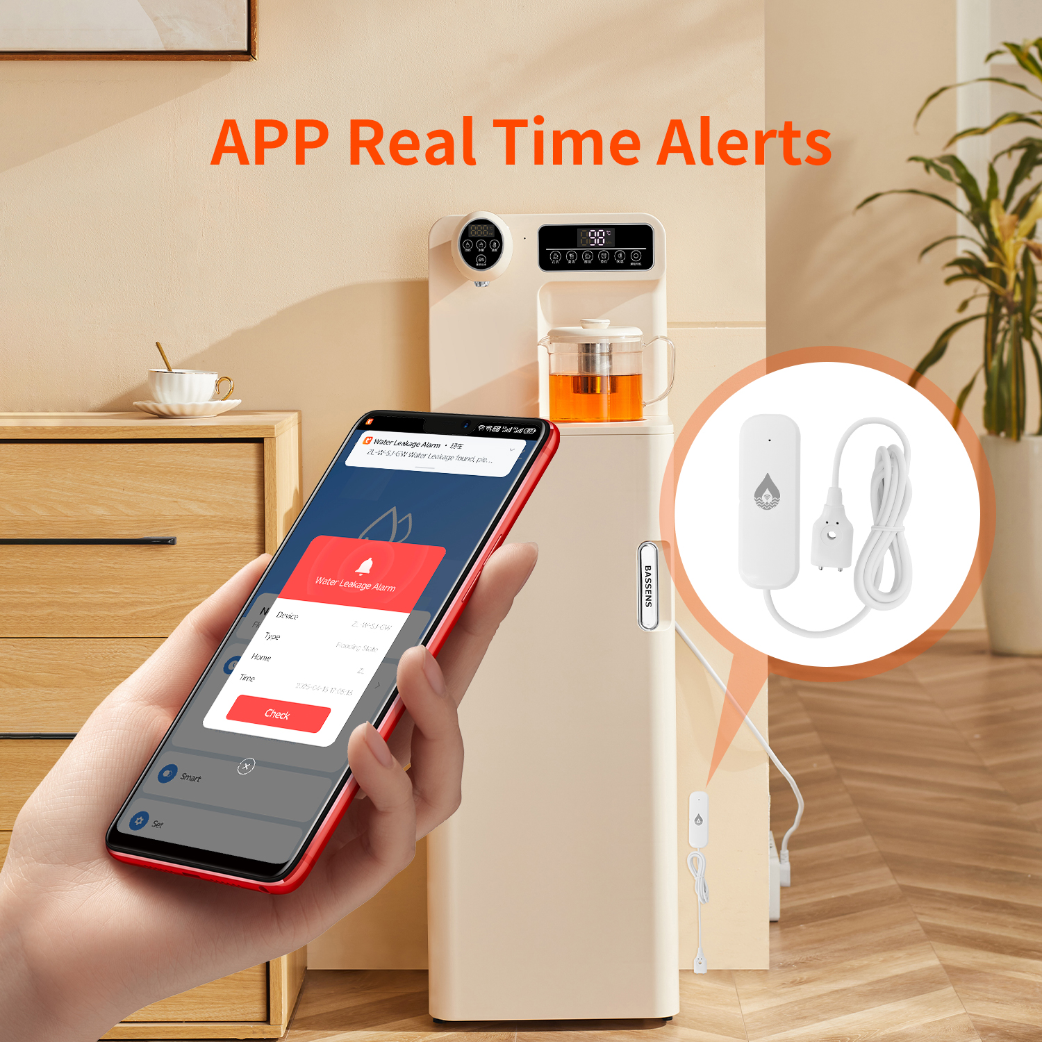 YFK Tuya WiFi Water Leakage Se - مراجعة Smart Home Green وسعره