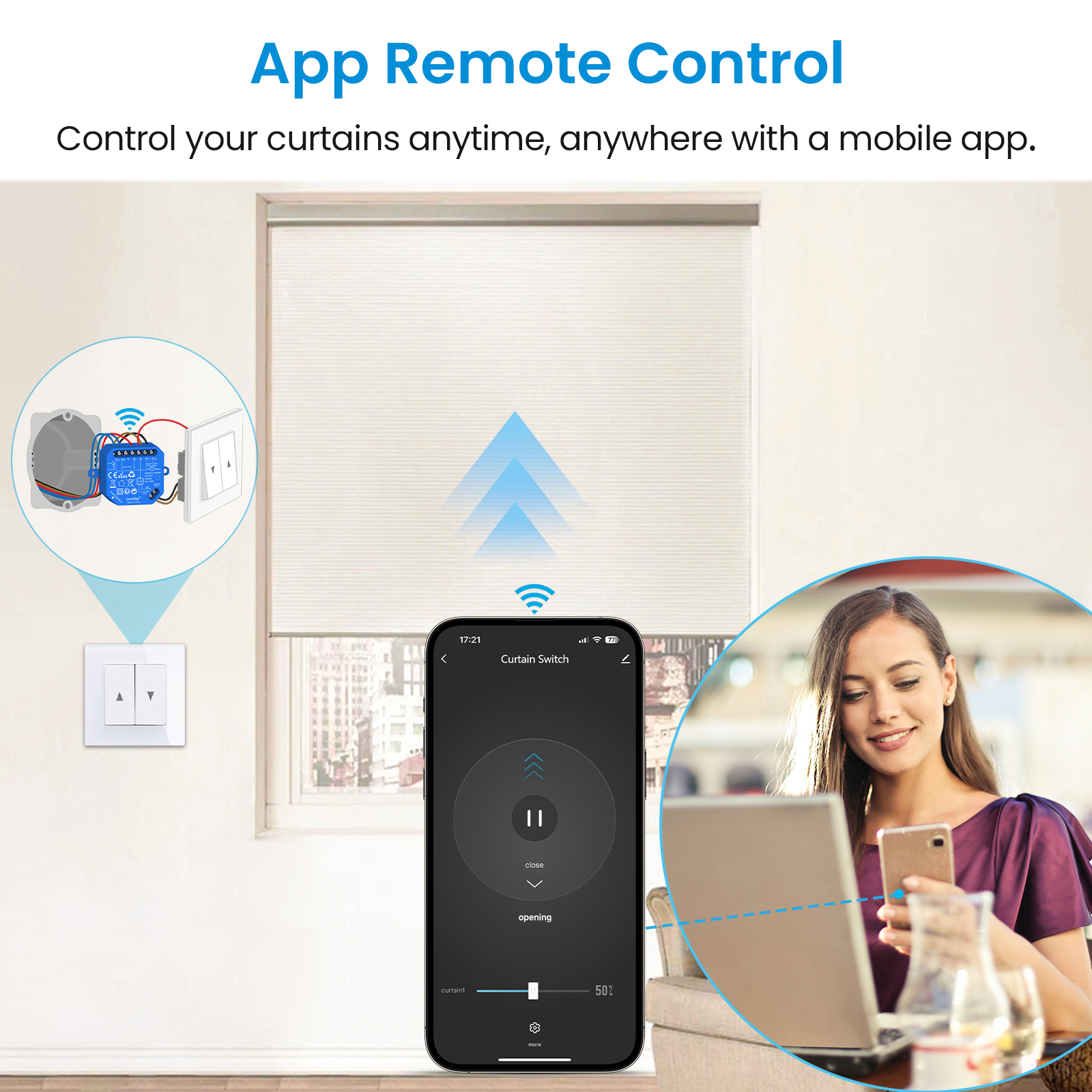 LoraTap Tuya Smart Roller Shut - مراجعة Universal Remote Smart Home وسعره