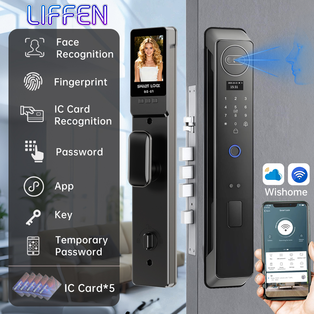 Wishome APP  Smart Lock 3D Fac - مراجعة Wifi Doorbell Camera وسعره