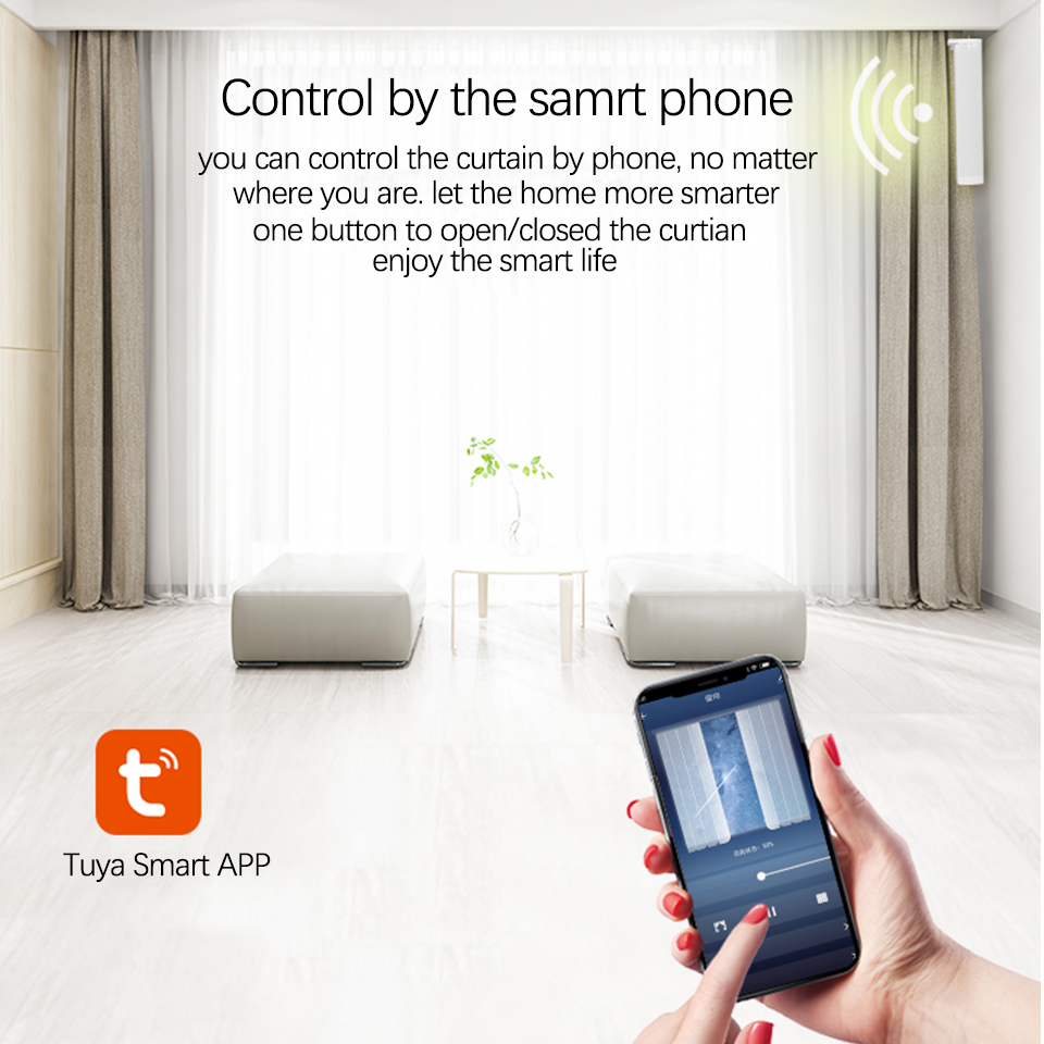 Tuya Matter Wifi Curtain Motor - مراجعة Smart Home Apple وسعره
