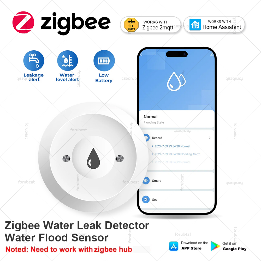 Smart Zigbee Water Leakage Sen - مراجعة Smart Home Water Level Sensor وسعره
