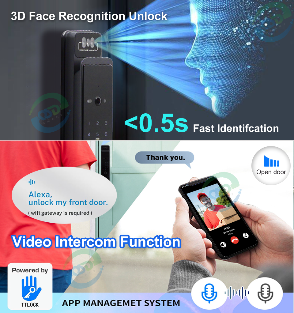 WiFi Video Intercom Face Door  - مراجعة Wifi Doorbell Camera وسعره