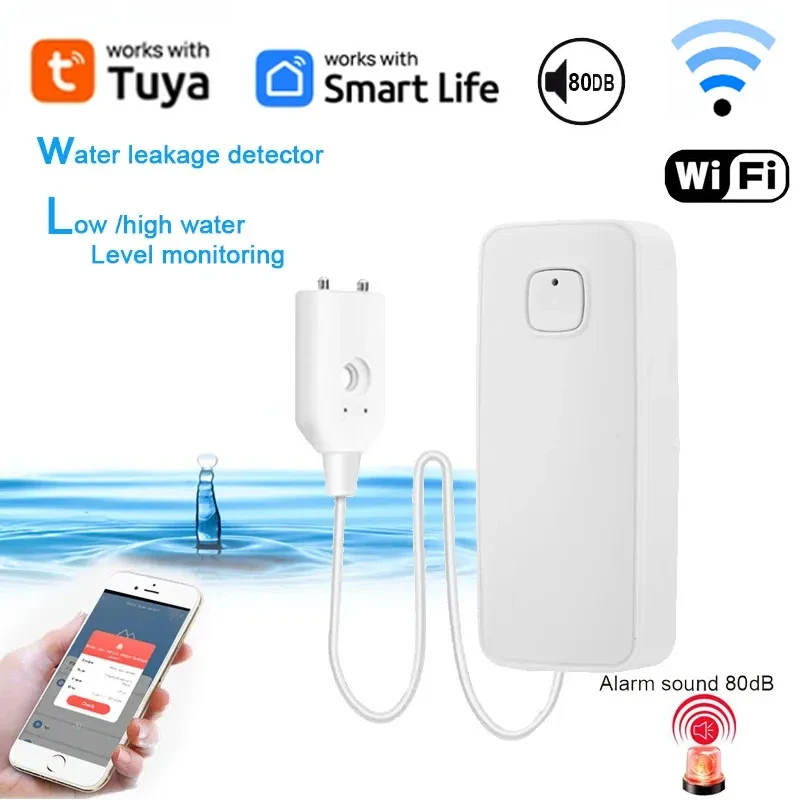 Tuya Smart Home WiFi Water-Lea - مراجعة Smart Home Water Level Sensor وسعره