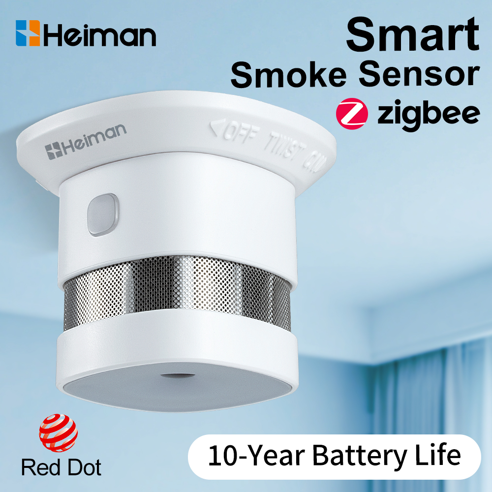 HEIMAN Zigbee Smoke Detector – - مراجعة Smart Smoke Detector وسعره