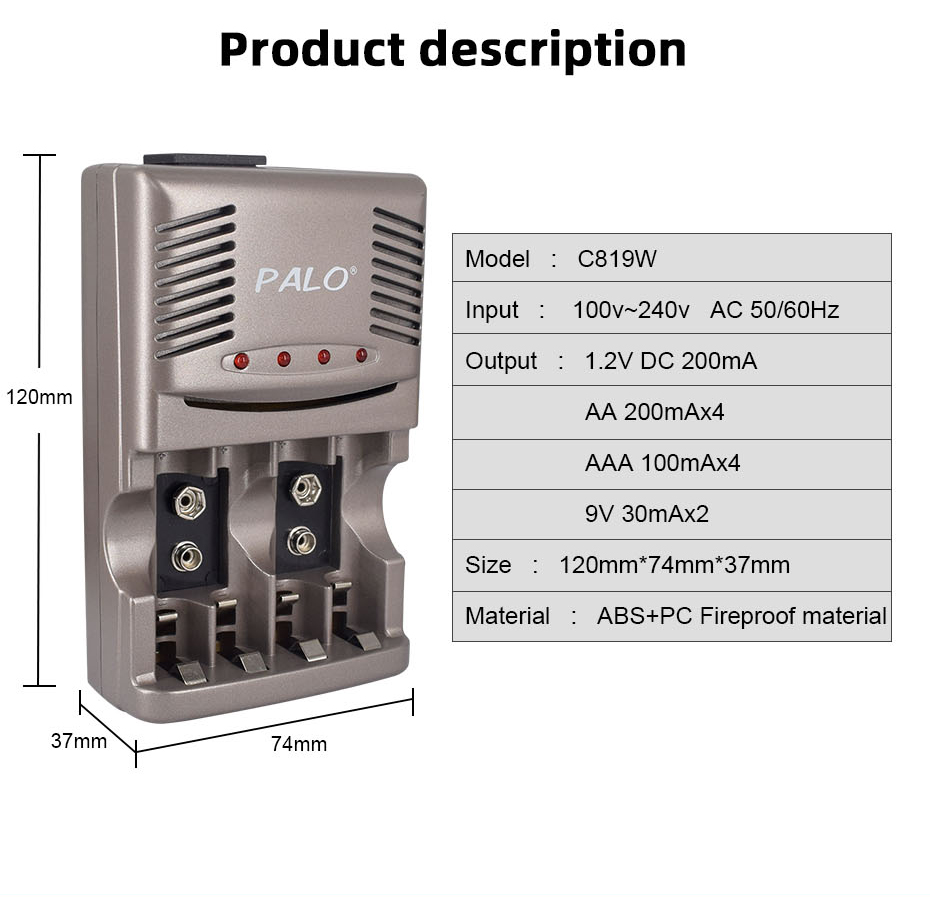 9V 6F22 NiMH Rechargeable Batt - مراجعة Smart Smoke Detector وسعره