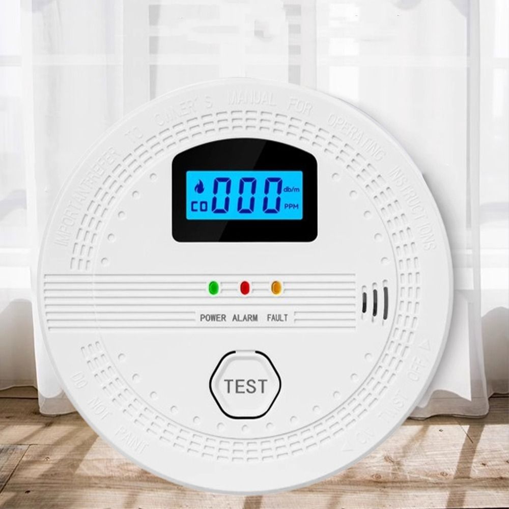 LCD Digital Display 2 in 1 CO  - مراجعة Smart Smoke Detector وسعره