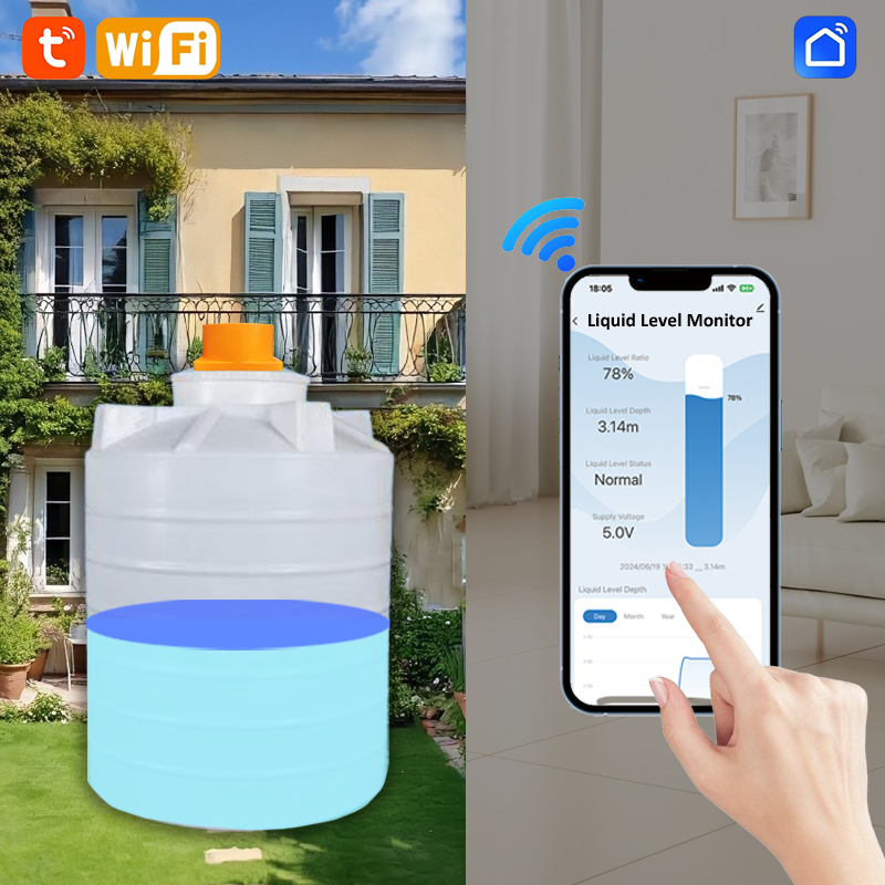 ME201WSP Solar Panel Smart Hom - مراجعة Smart Home Water Level Sensor وسعره