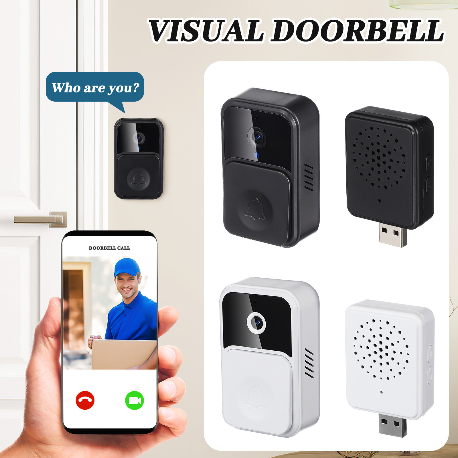 Wireless Video Doorbell Smart  - مراجعة Smart Home Video Doorbell Installation وسعره