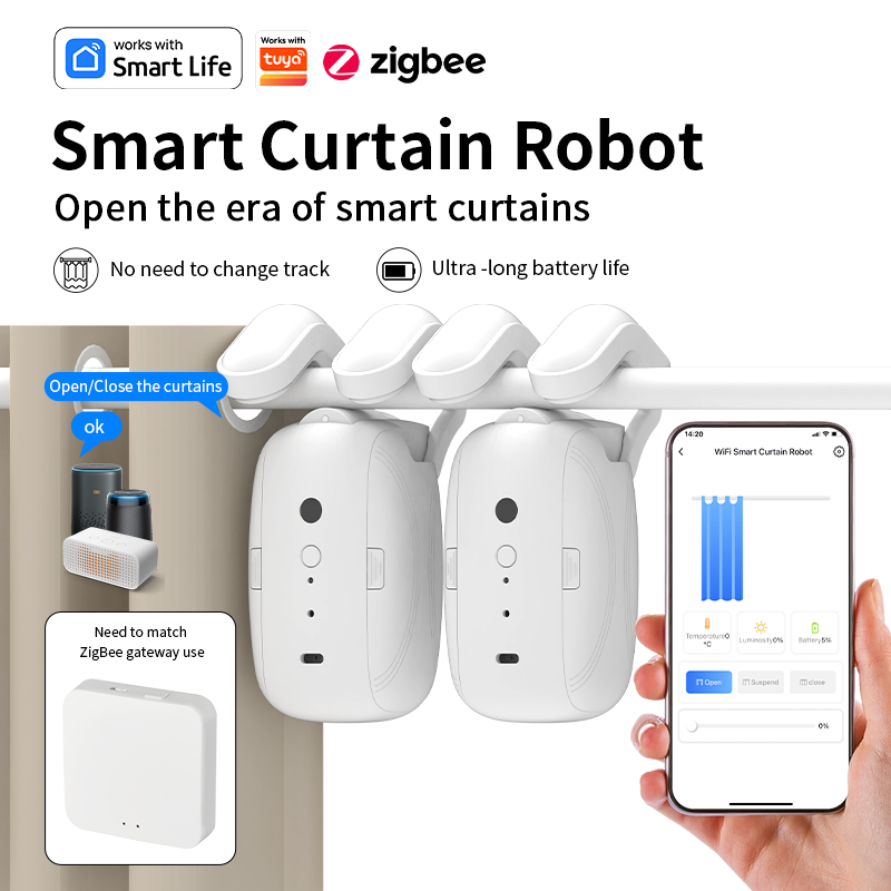 Zigbee Smart Curtain Driver Ro - مراجعة Smart Home Devices وسعره