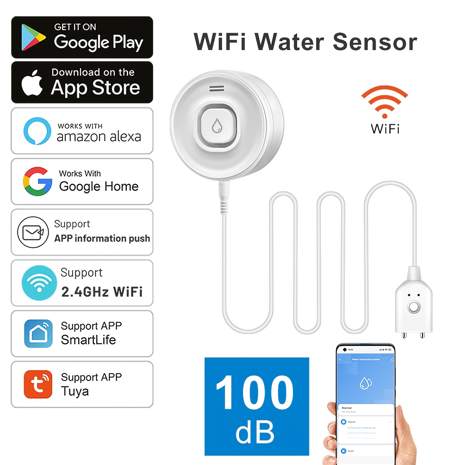 YNF Smart WiFi Water Leak Dete - مراجعة Smart Home Setup وسعره