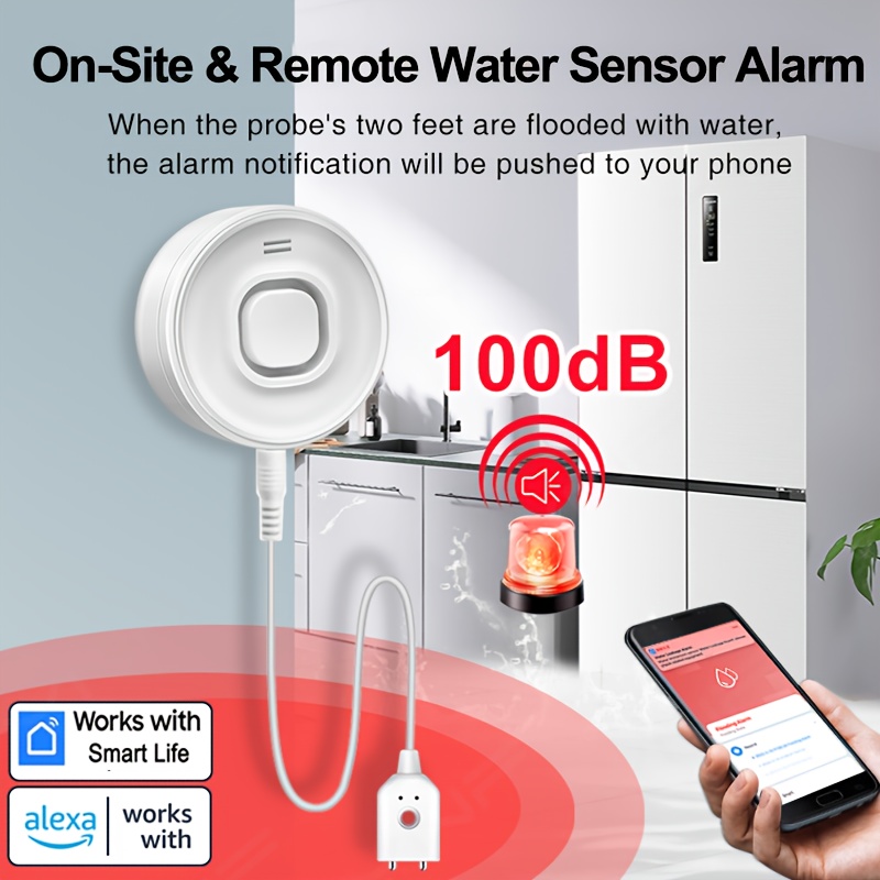 YNF Smart WiFi Water Leak Dete - مراجعة Smart Home Setup وسعره