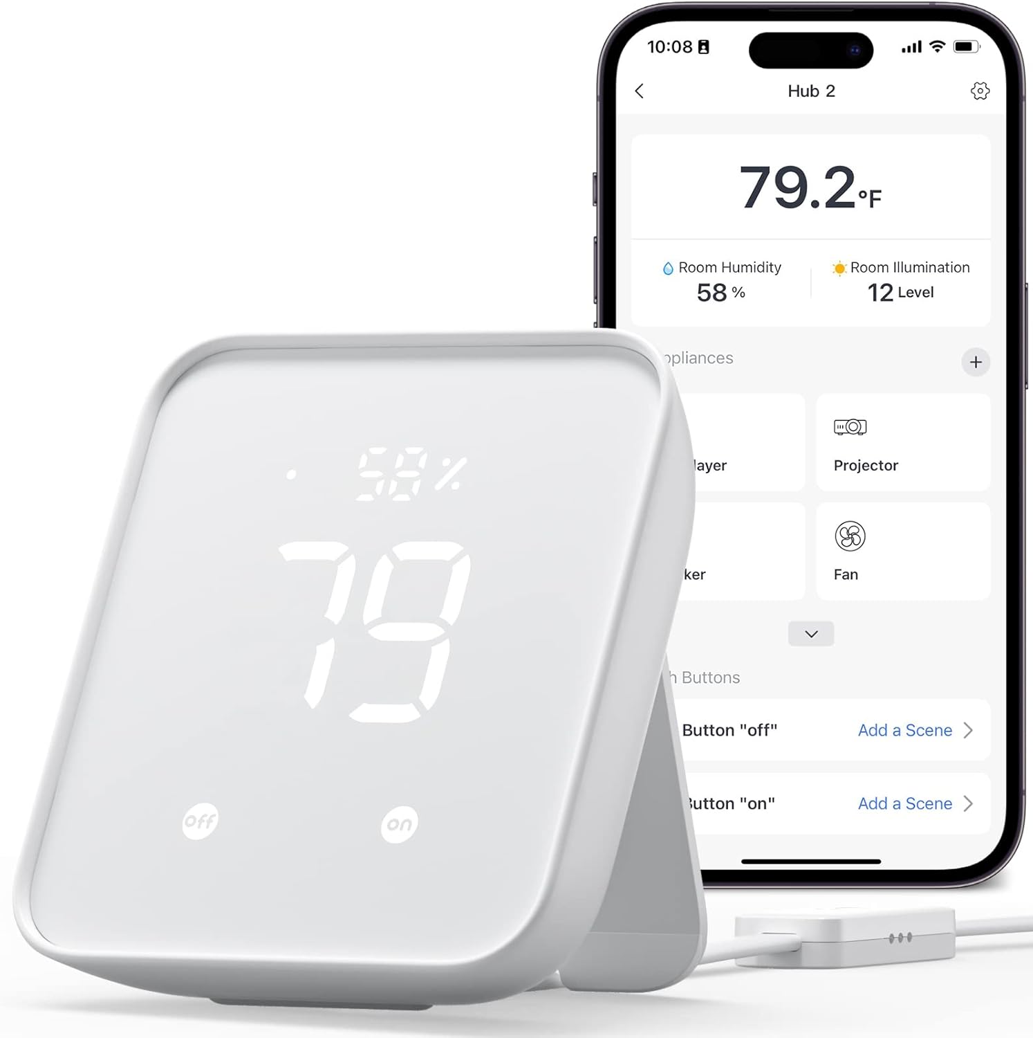 WiFi Thermometer Hygrometer, I - مراجعة Smart Home Apple وسعره