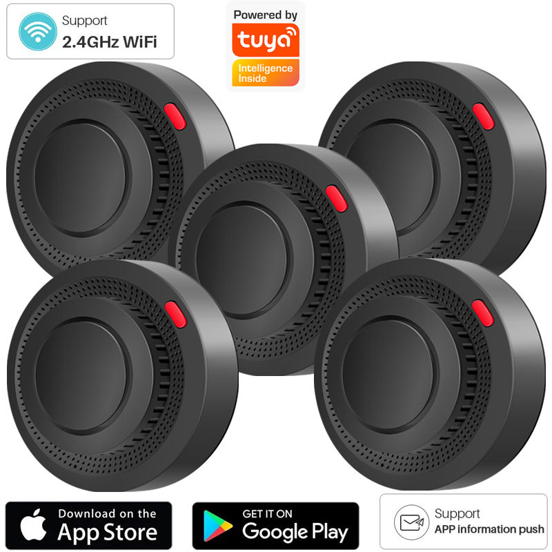 2.4G WiFi Smoke Detector Wirel - مراجعة Smart Smoke Detector وسعره
