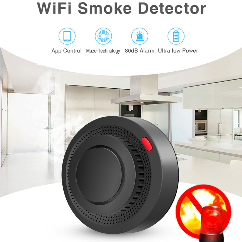 2.4G WiFi Smoke Detector Wirel - مراجعة Smart Smoke Detector وسعره
