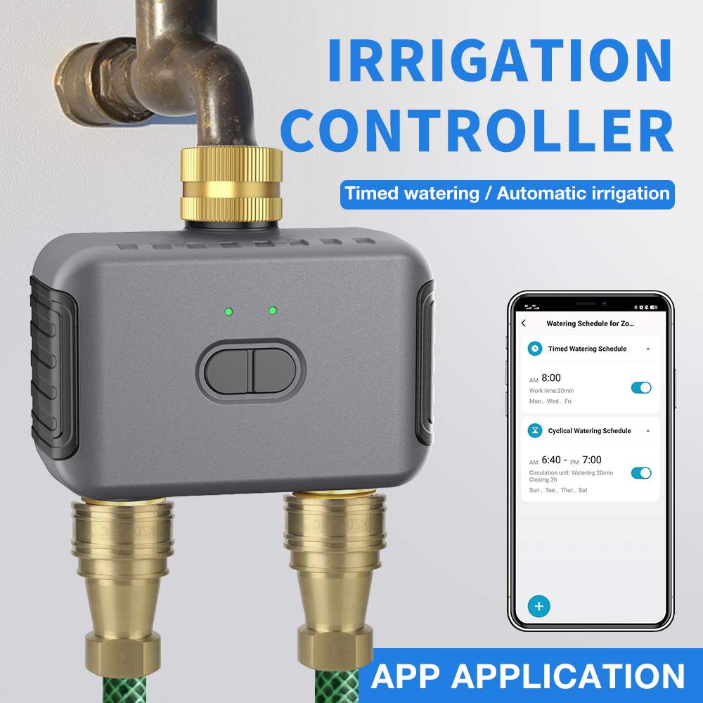 Tuya 2 Zone Watering Timer Gar - مراجعة Smart Home Devices وسعره