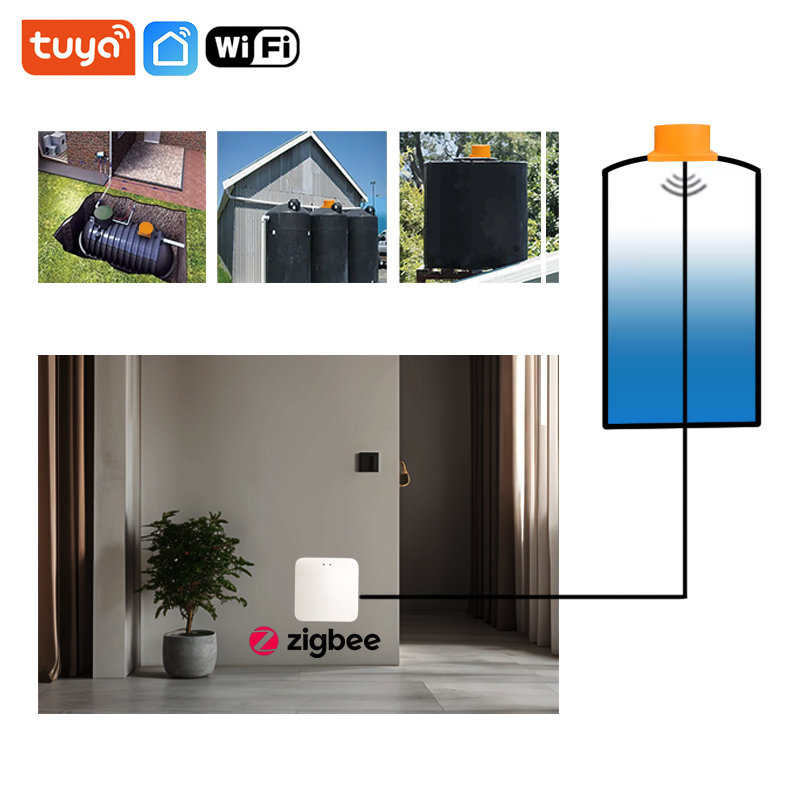 ME201WZ Wireless Zigbee Tuya M - مراجعة Smart Home Water Level Sensor وسعره